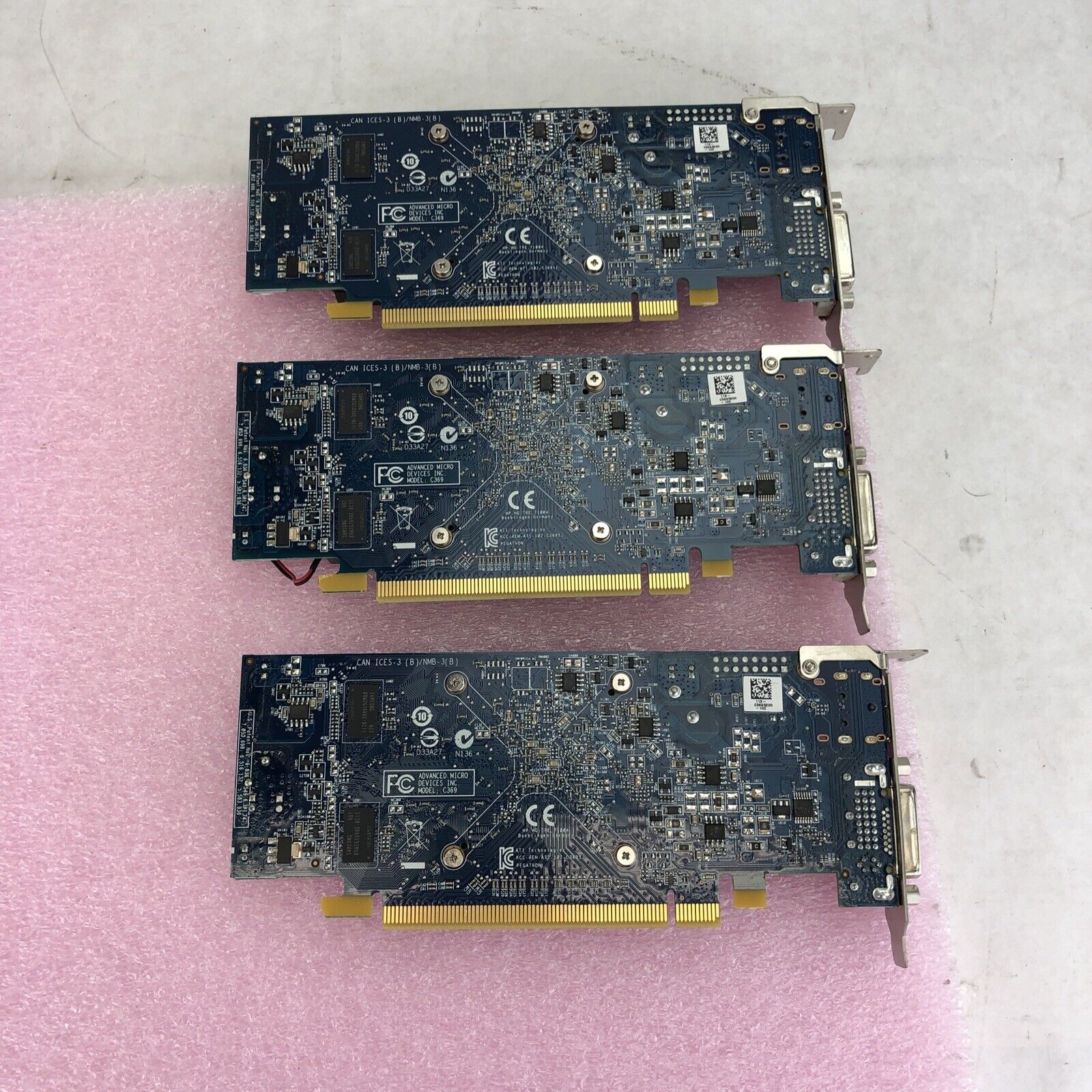 AMD Radeon ATI-102-C36952 1GB Display-Port/DVI 71219811H0G (Lot of 3)