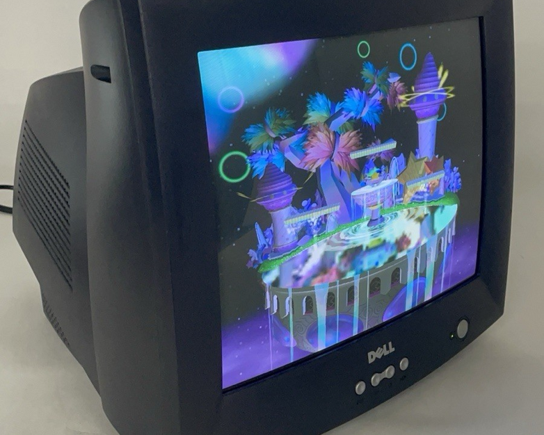 Dell E772c 17in Flat Screen CRT Monitor 1280x1024 VGA - Tested