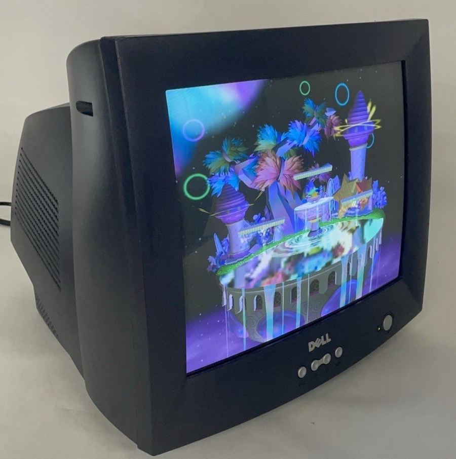 Dell E772c 17in Flat Screen CRT Monitor 1280x1024 VGA - Tested0