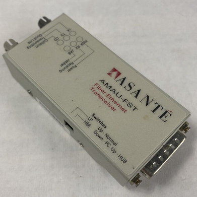Lot of 5 Asanté AMAU-FST Fiber Ethernet Transceiver Untested
