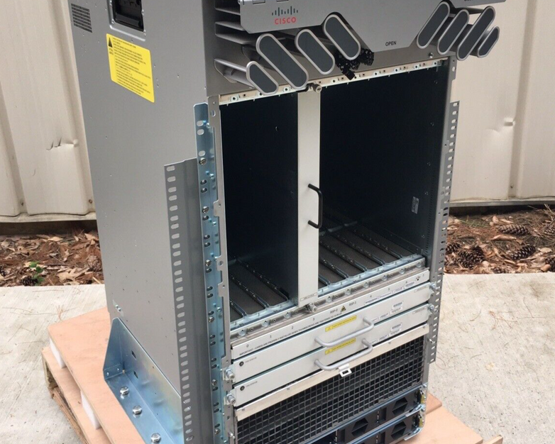 Cisco ASR-9010 Router Chassis W/ Fan Blades No Power Supply Hard Drives Removed