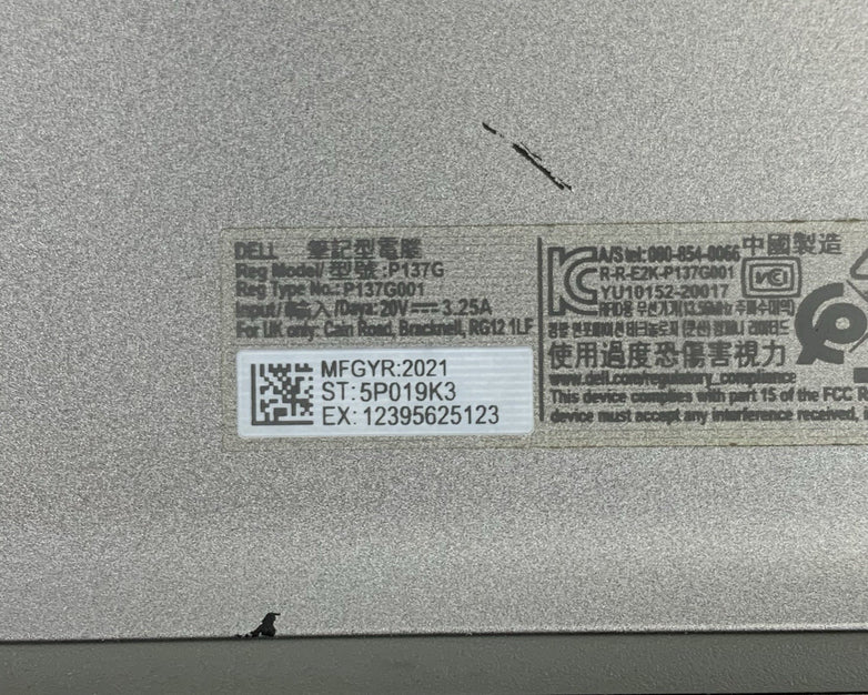 Dell Latitude 5420 14" Laptop i7-1165G7 2.8 GHz 8 GB Ram No OS/SSD/AC/Batt