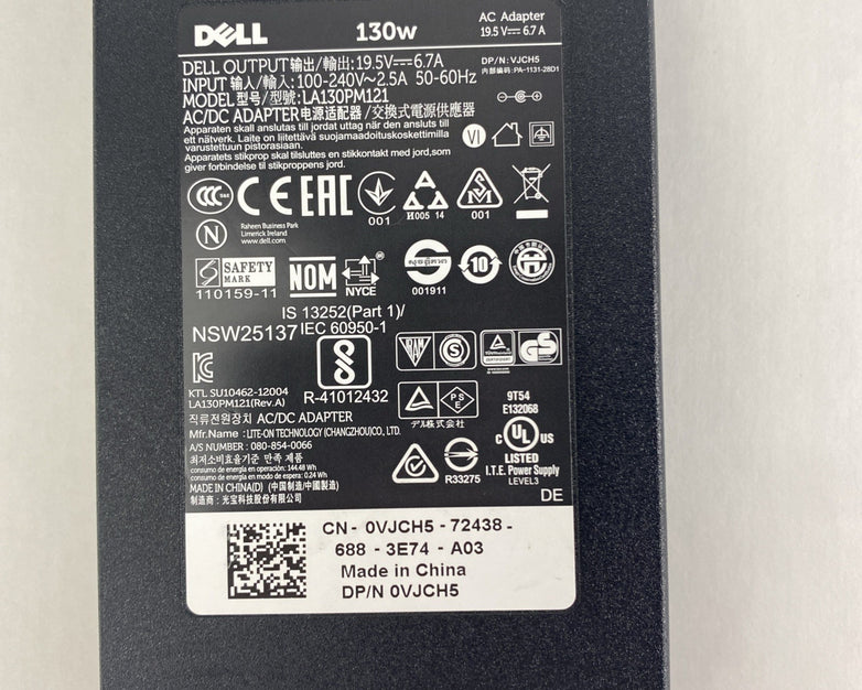 Dell LA130PM190 130W AC Adapter Lot of 5 No Power Cord