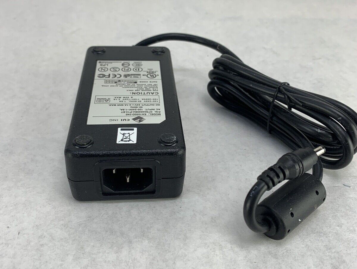 CUI DTS240208U-P13-ET AC Adapter EA1050D-240 Barrel Connect 24VDC 2.1A 50W Black
