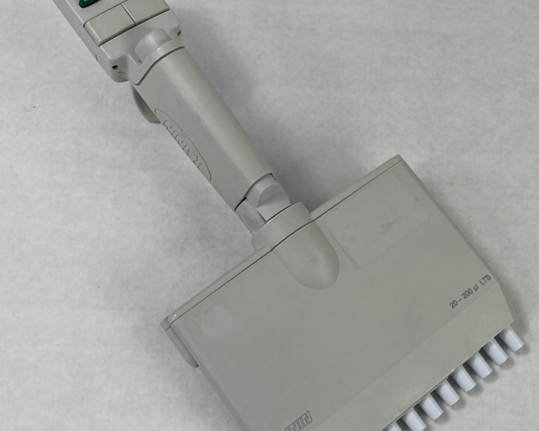 Rainin EDP3-Plus 20-200 ul LTS 12-Channel Digital Pipette No Battery Untested
