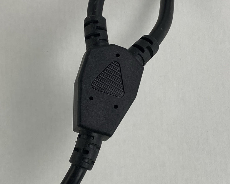 Power Cable Y w/ 3 Pin male to 2 3 Prong Female Lot of 2