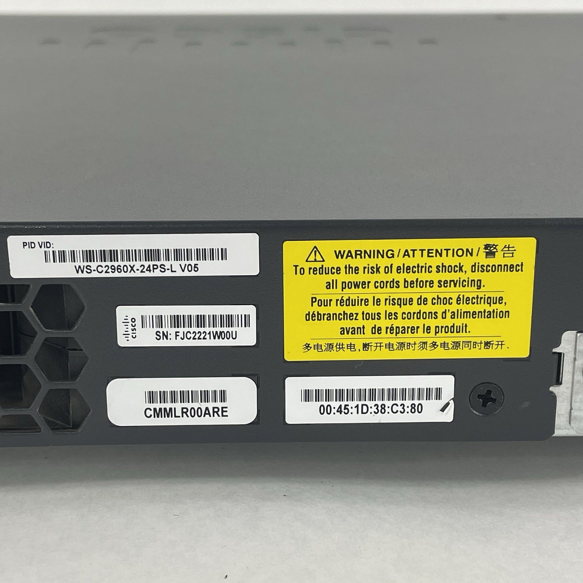 Cisco Catalyst WS-C2960S-24PS-L V05 24-Port Ethernet Switch - Tested8
