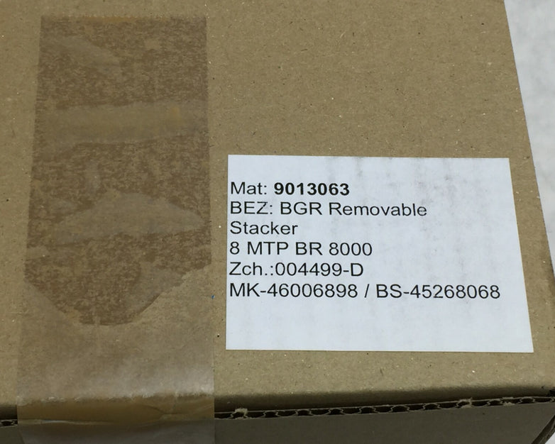 Qiagen 9013063 BEZ: BGR Removable Stacker  8 MTP BR 8000    Factory Sealed Box