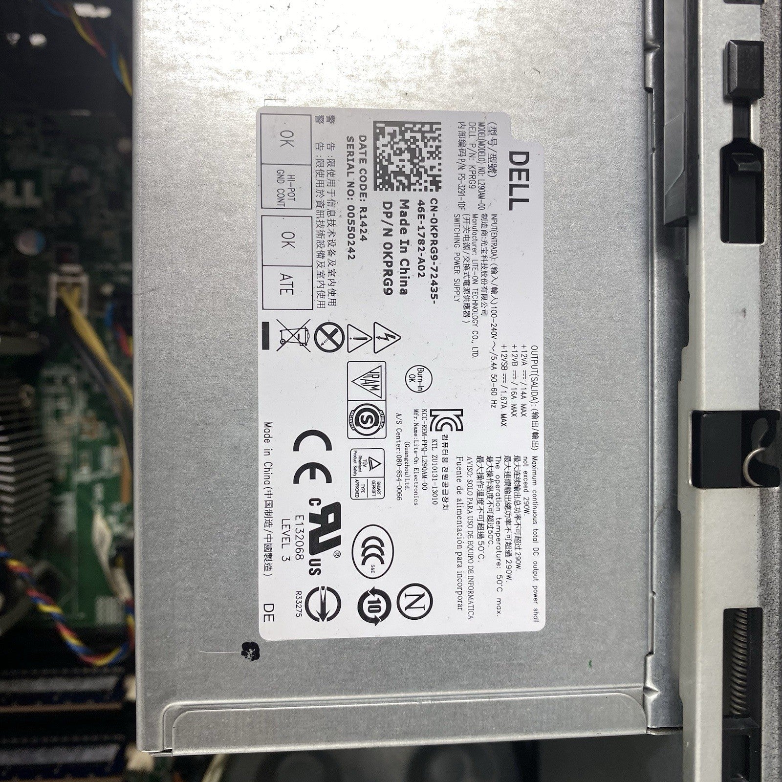 Dell Precision T1700 MT Intel Core i7-4770 3.40GHz 8GB RAM No HDD No OS
