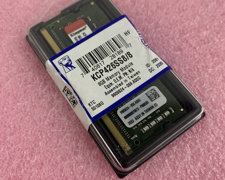 Kingston KCP426SS8/8 8 GB DDR4 2666 MHz PC4-21300 1Rx8 SODIMM Laptop Memory RAM