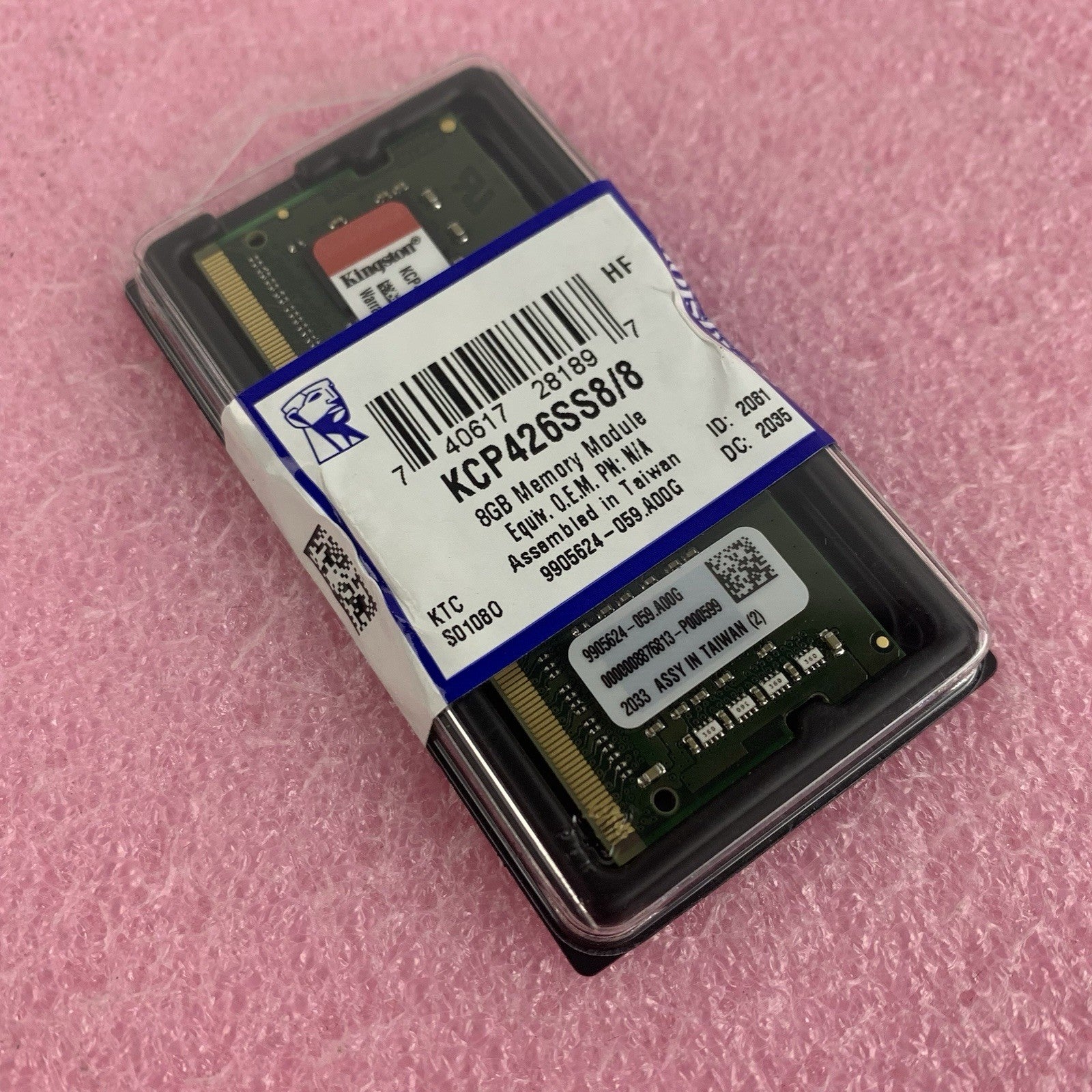 Kingston KCP426SS8/8 8 GB DDR4 2666 MHz PC4-21300 1Rx8 SODIMM Laptop Memory RAM0