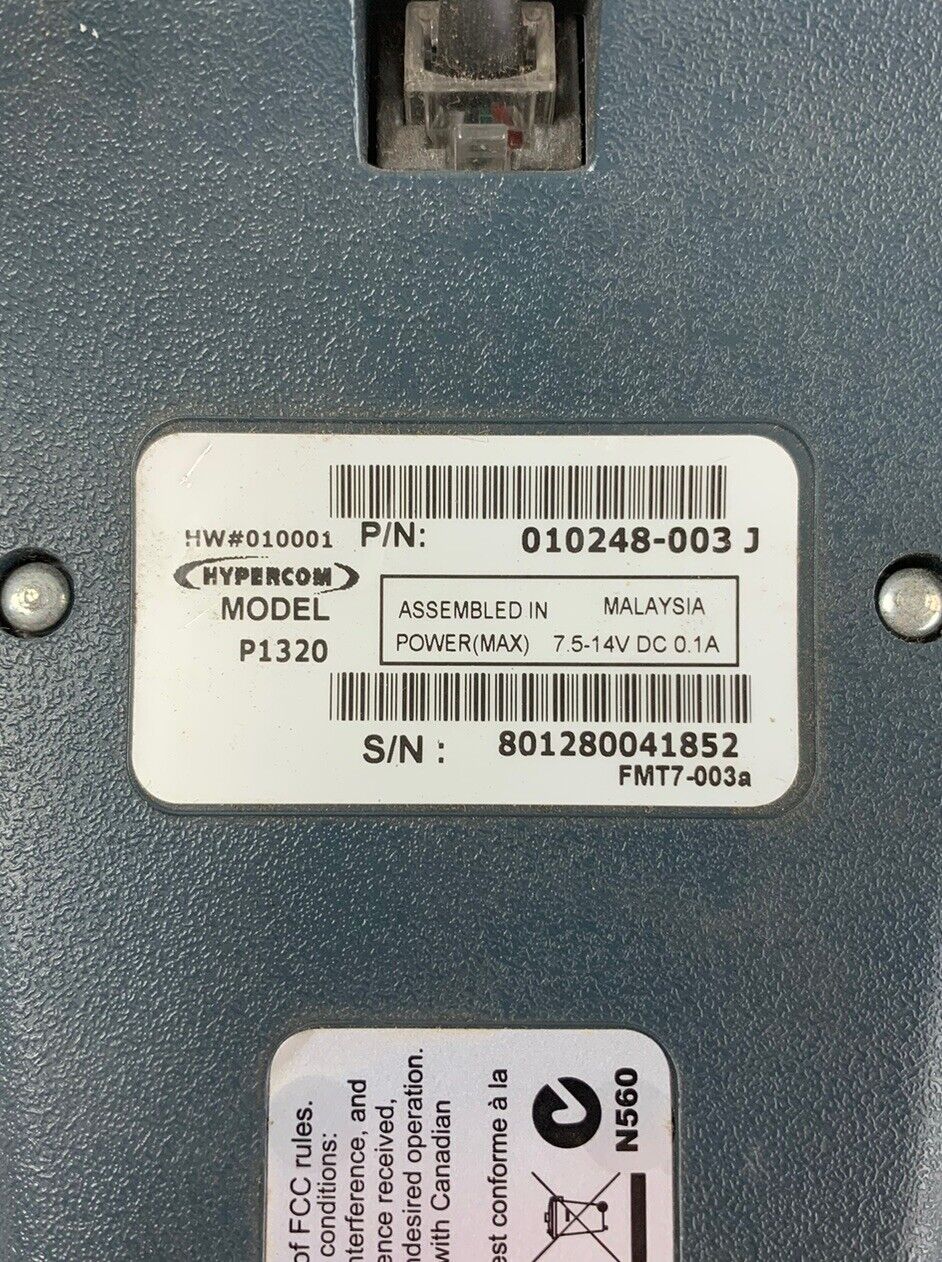 Hypercom P1320 Pinpad 010248-003 (Lot of 3)