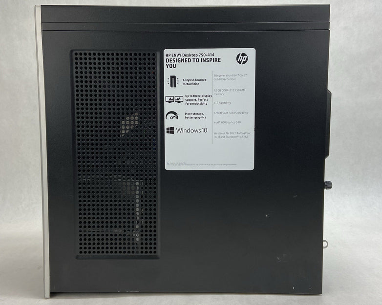 HP Envy 750-414 MT Intel Core i5-6400 2.7GHz 8GB RAM No HDD No OS
