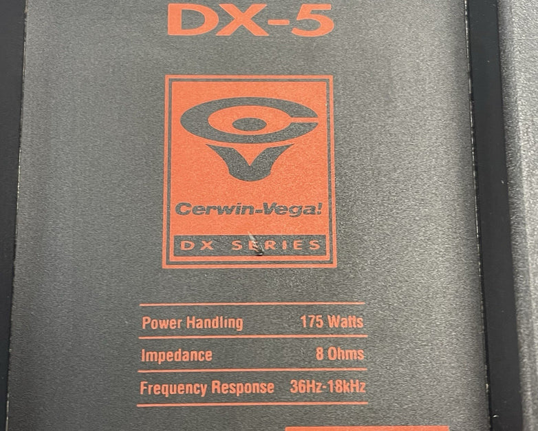 Cerwin Vega DX5 Crossover Excellent Condition Tested and Working