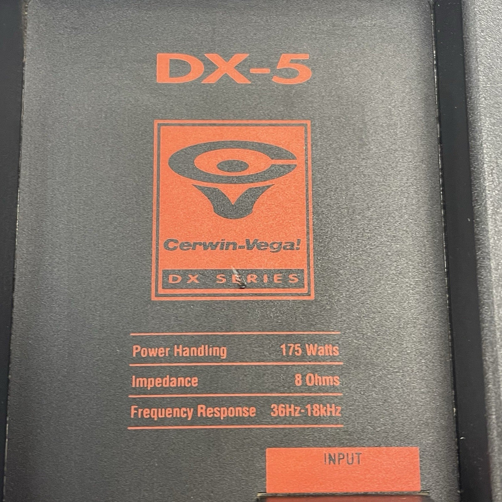 Cerwin Vega DX5 Crossover Excellent Condition Tested and Working 3