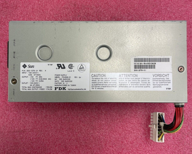 Sun PEX668-31 300-1279-01 REV A Tested 174W