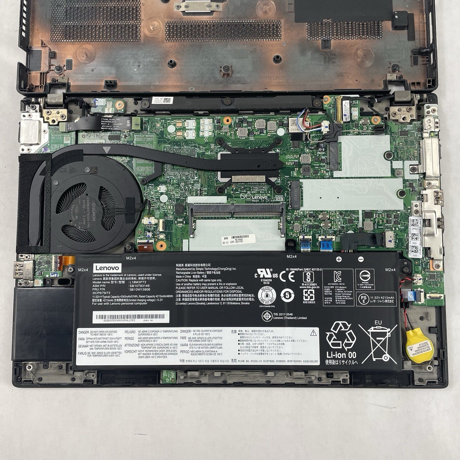 Lenovo ThinkPad T490 14" i5-8365U 1.60 GHz 8 GB RAM No SSD/OS/AC17