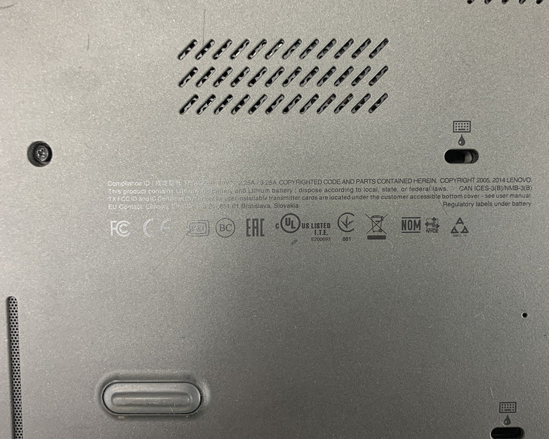 Lenovo T450 14" Laptop i5-5300u 2.3 GHz 8 GB Ram No OS No HDD No AC