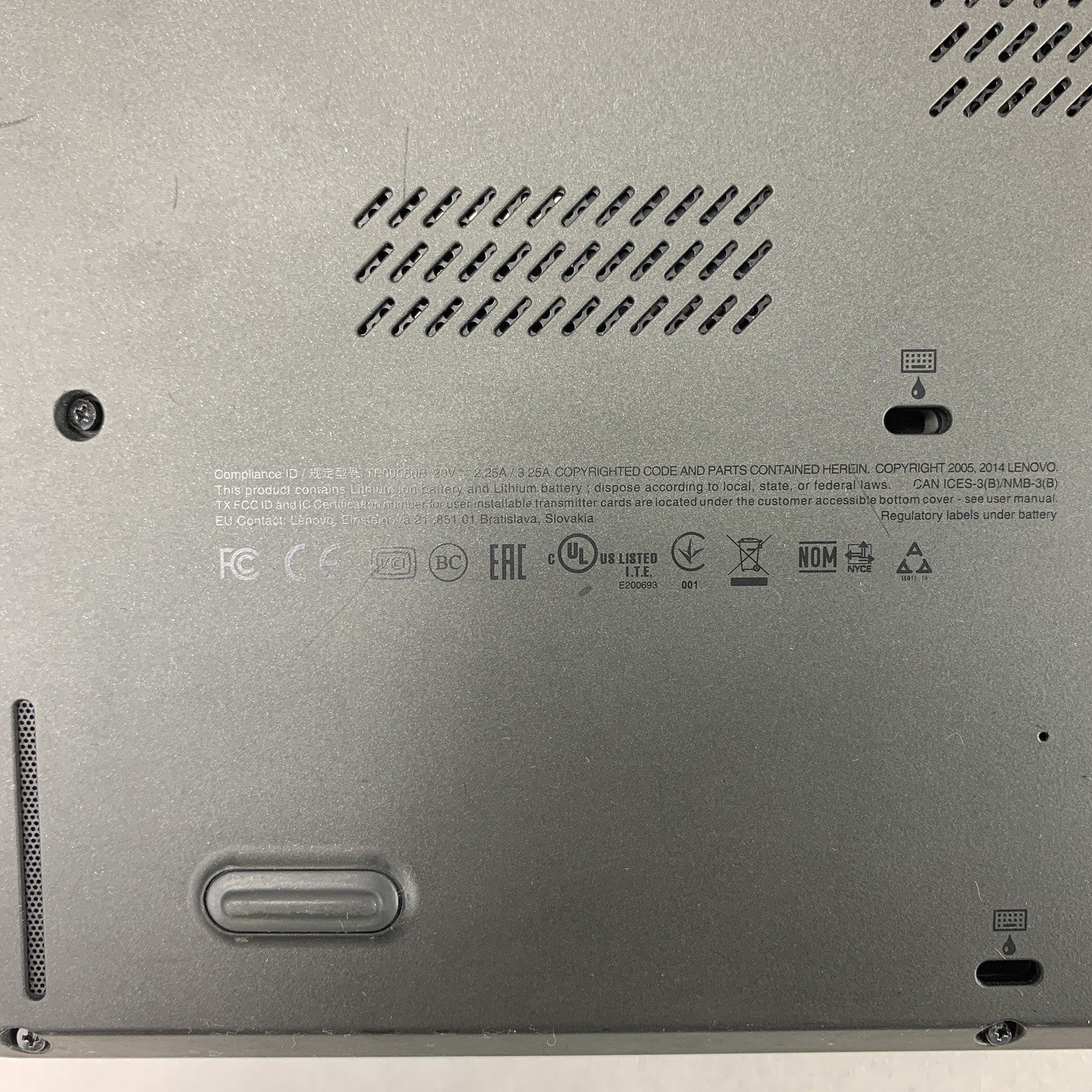Lenovo T450 14" Laptop i5-5300u 2.3 GHz 8 GB Ram No OS No HDD No AC