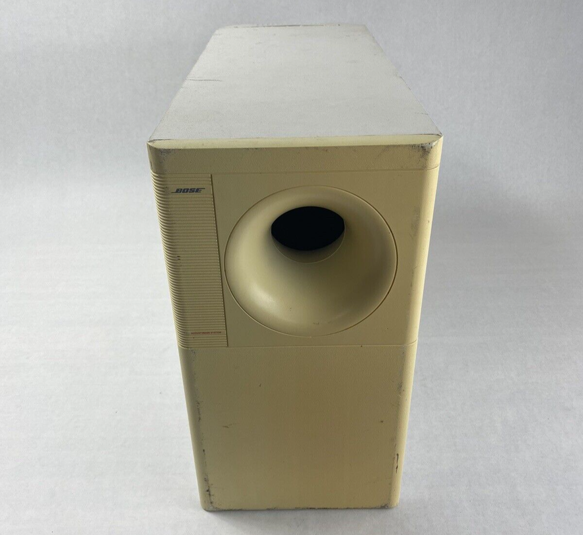 Bose Powered Acoustimass 9 Speaker System White 120v Subwoofer Untested