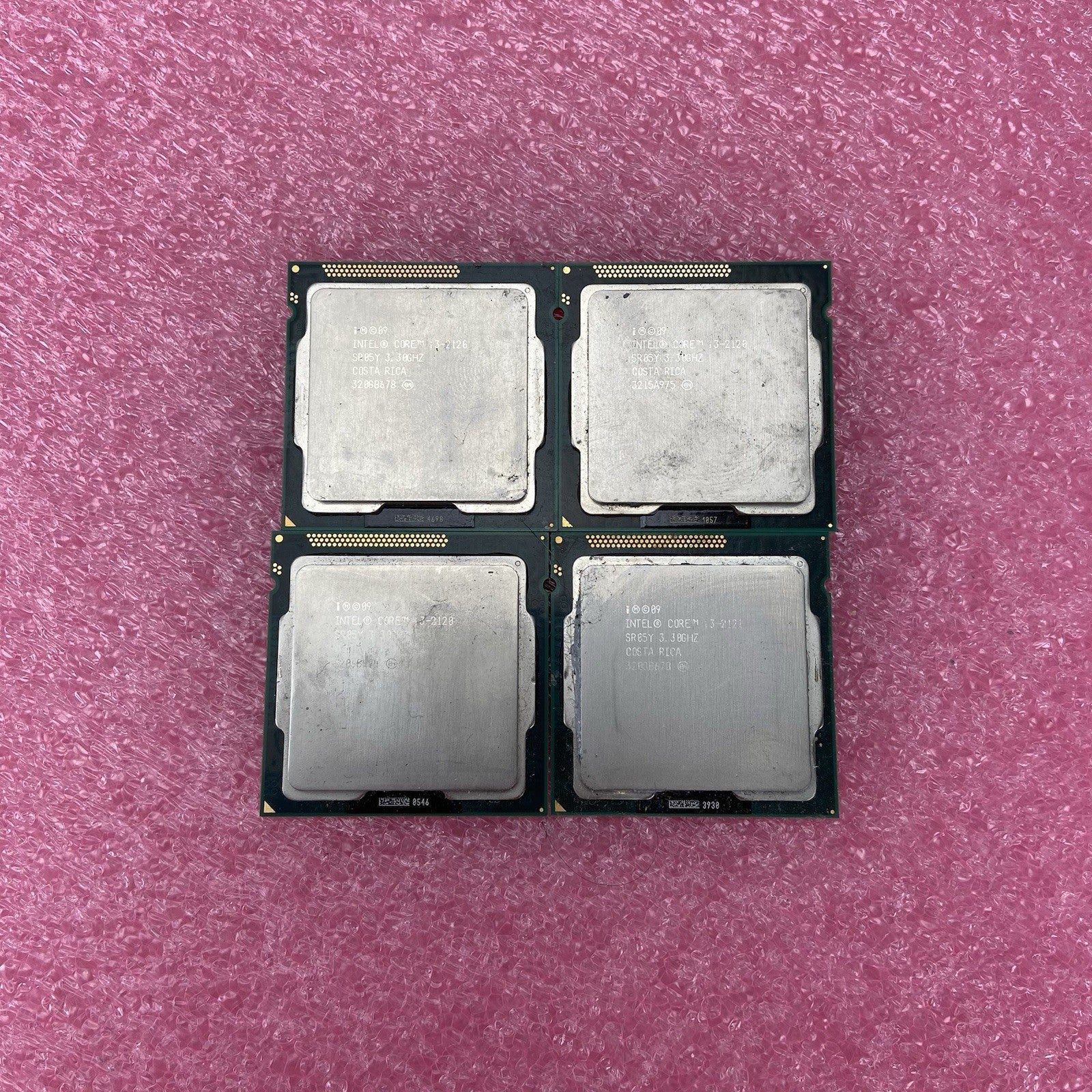Lot of 4 Intel Core i3-2120 SR1S6 2GHz Desktop CPU3