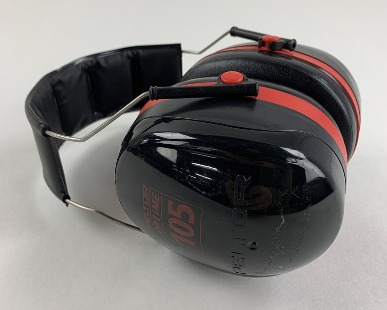 Peltor Optime 101 3M Ear Muffs Black/Red Hearing Conservation Lot of 4x