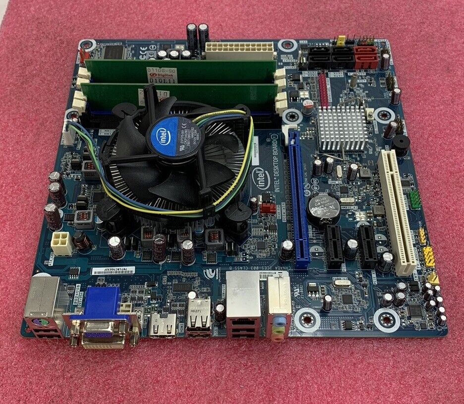 Intel DH55TC Motherboard Intel Core 2 Duo Q9800 2.66GHz 2GB RAM w/ Shield