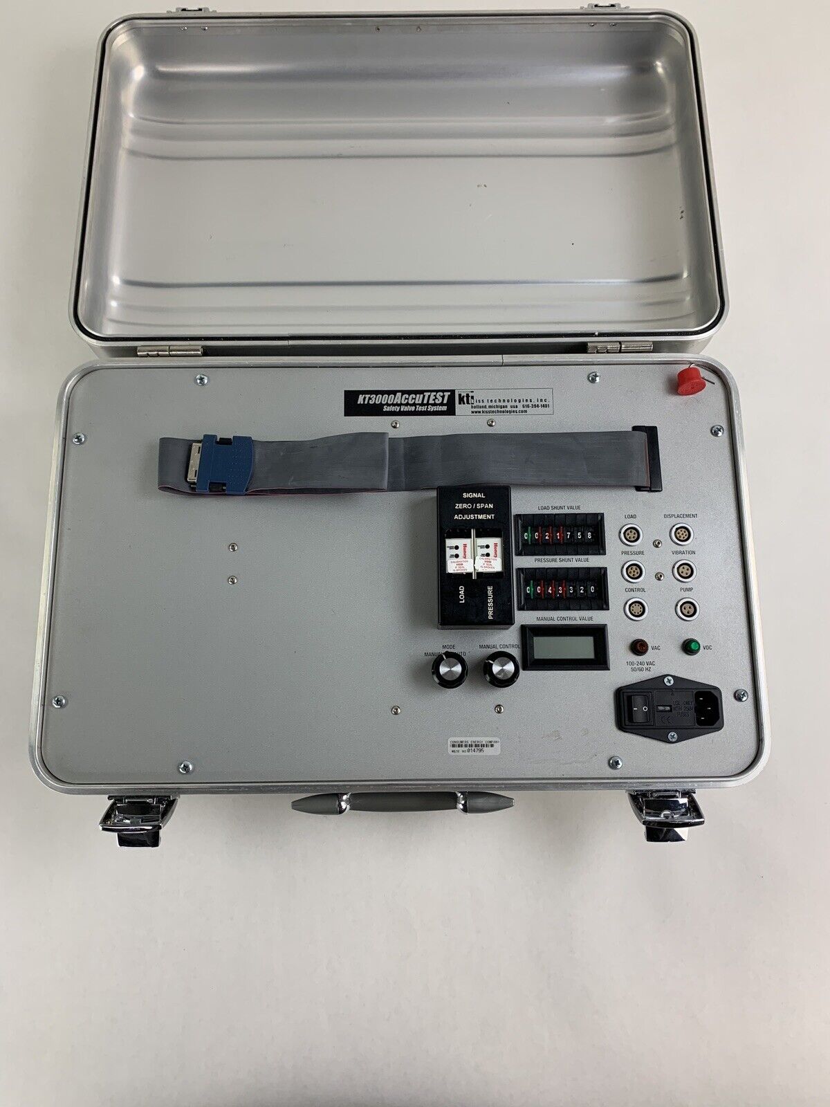 Kiss Technology KT3000AccuTEST Safety Valve Test System Powers On