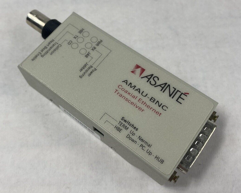 Asanté AMAU-BNC Coaxial Ethernet Transceiver Untested