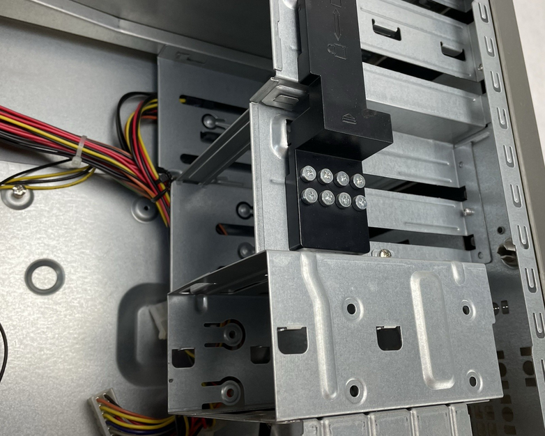 Vintage Retro Black Sleeper Build mATX Case Barebones 300w Power Supply