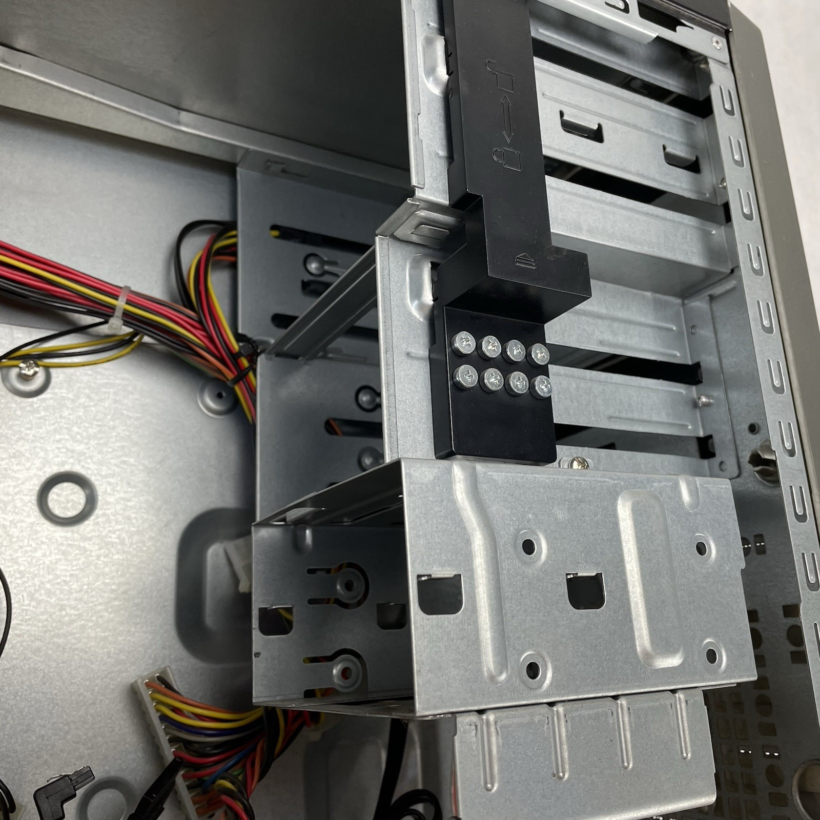 Vintage Retro Black Sleeper Build mATX Case Barebones 300w Power Supply