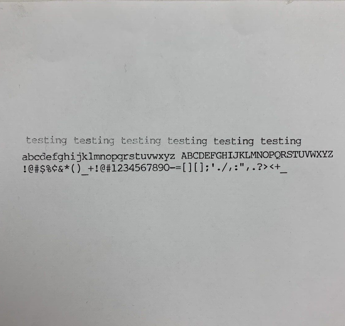 Panasonic KX-E7000 Electric Typewriter Tested No Ribbon Vintage