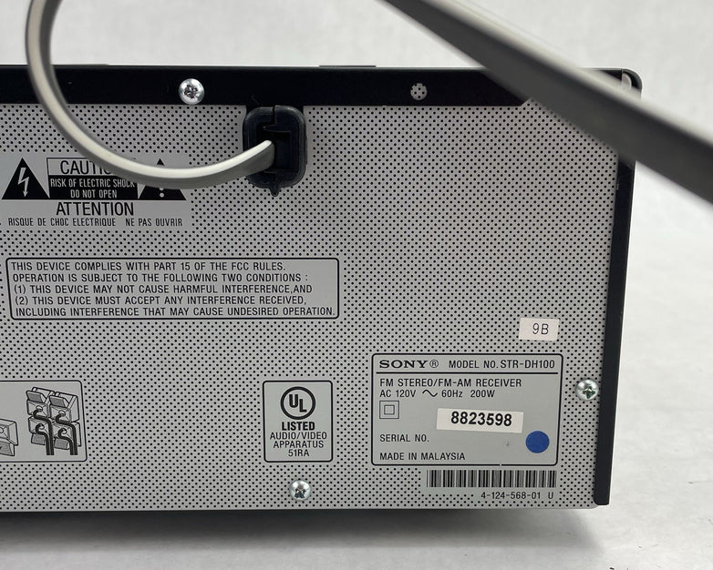 Sony STR-DH130 2-Channel FM/AM Stereo Receiver Control Center No Remote Tested