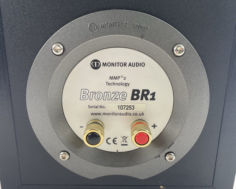 Monitor Audio Bronze BR1 Bookshelf Speakers Tested Working Unit
