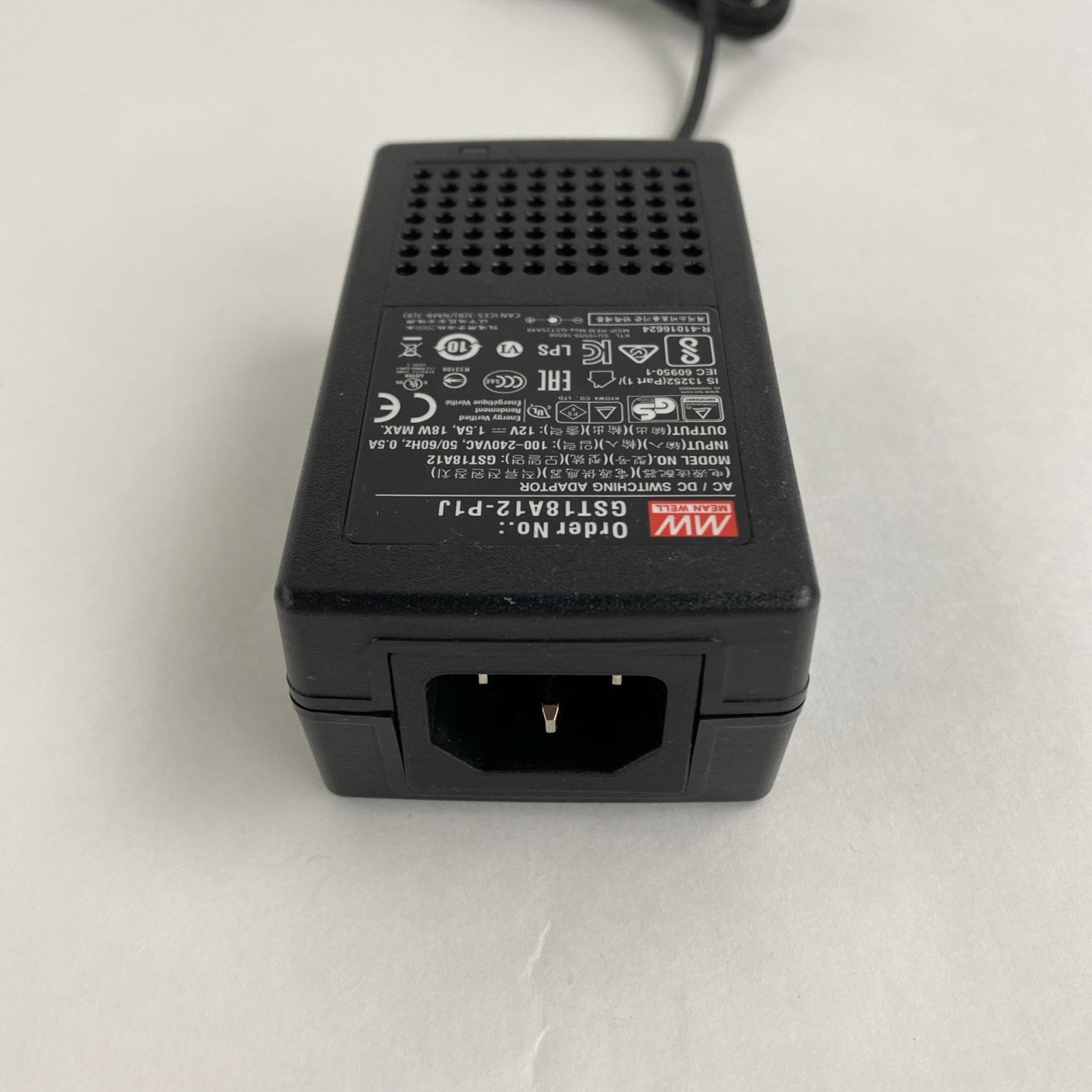 Mean Well GST18A12 AC/DC Switching Adapter No Power Cord Lot of 24