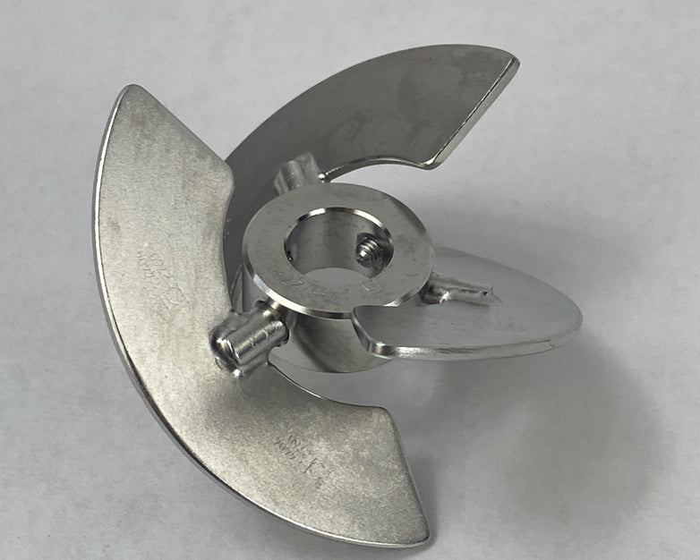BBI Biotech Bioreactor 3-Blade Segment Impeller Ø 67mm 10mm Shaft