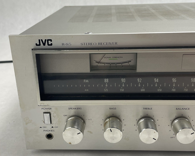 JVC R-S5 Stereo Receiver for Parts Only Static Issues