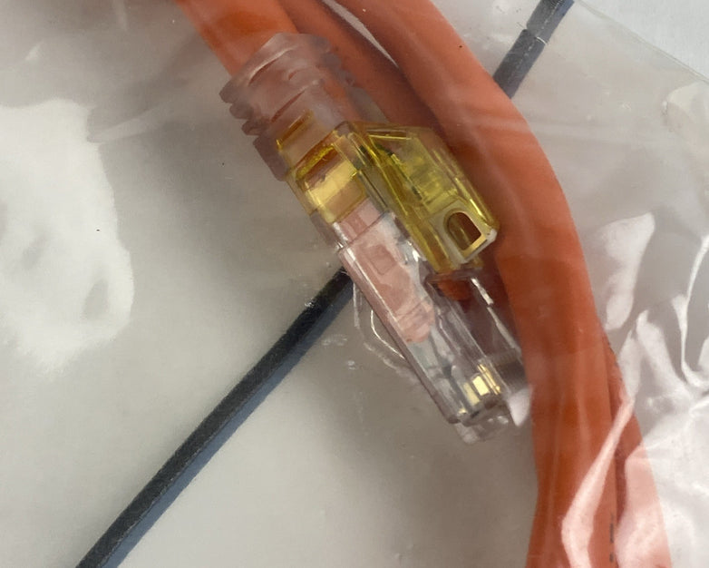 Enhanced Patch Cord CAT 6A PVQ- EU6AC10WH Panview Orange Cable IQ 5FT - Lot of 6