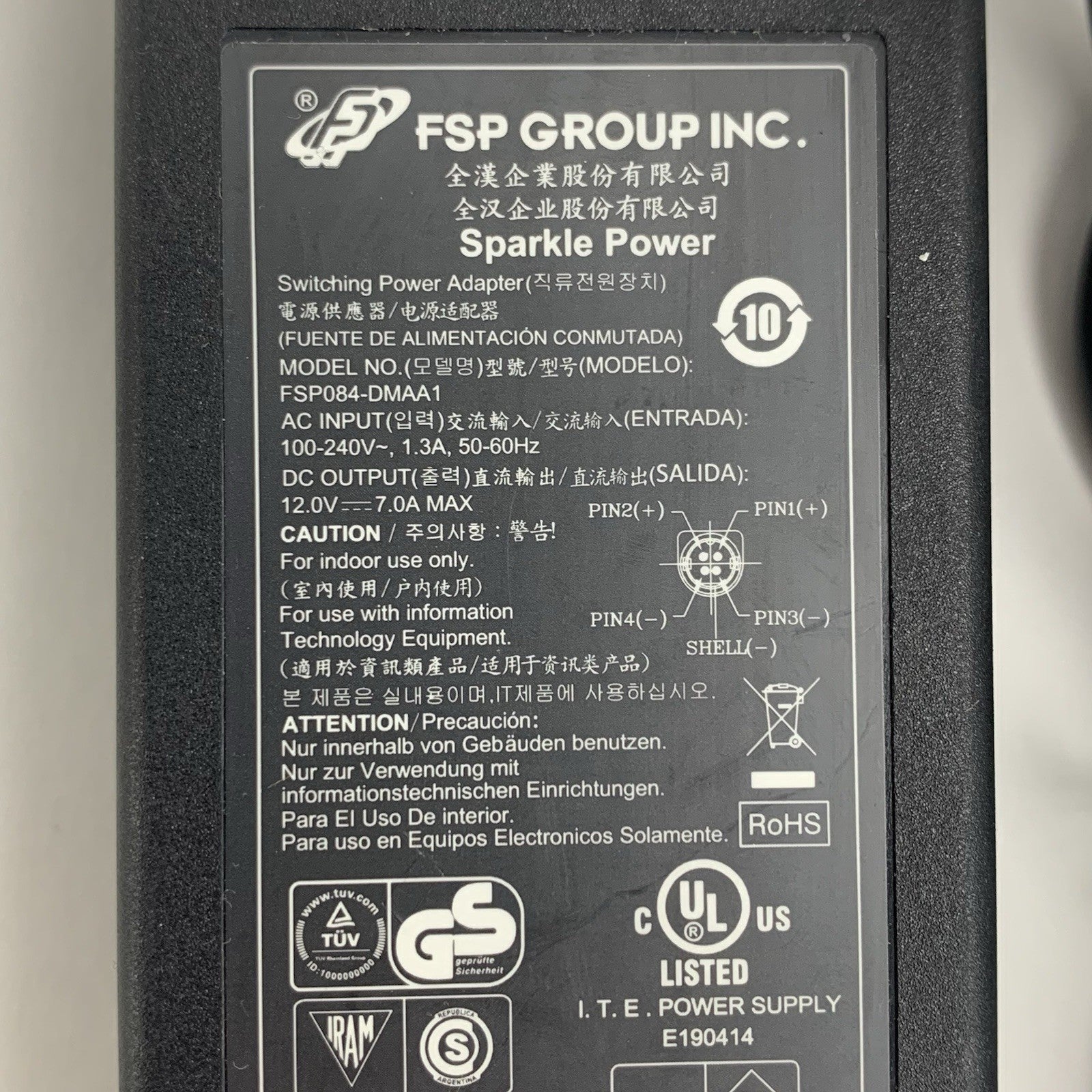 FSP Group FSP084-DMAA1 8948-01-R OEM 4-Pin 12V 7.0A AC/DC Adapter Power Supply2