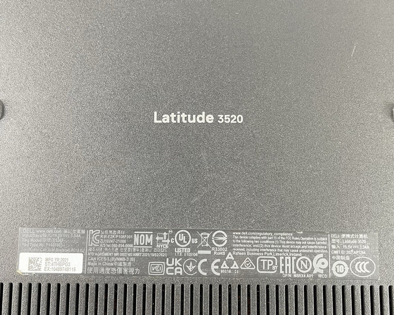 Dell Latitude 3520 15.6" i5-1145G7 2.60 GHz 8 GB RAM No SSD/OS/AC/Batt - READ