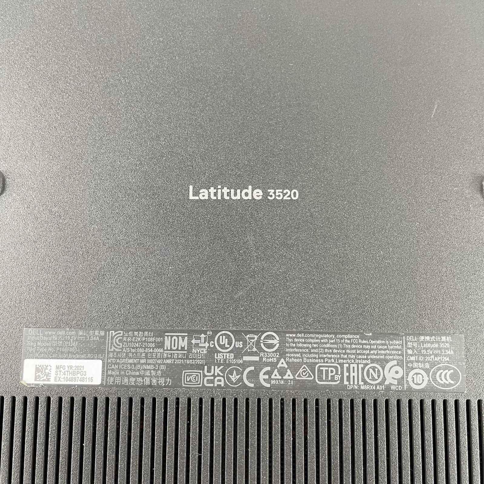 Dell Latitude 3520 15.6" i5-1145G7 2.60 GHz 8 GB RAM No SSD/OS/AC/Batt - READ14