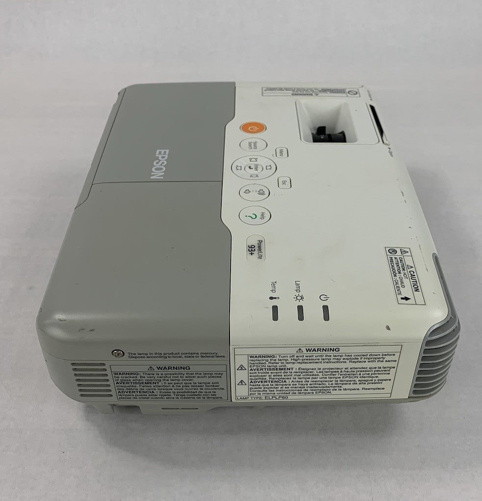 Epson H382F LCD Projector - No Lamp and No Remote - Parts and Repair