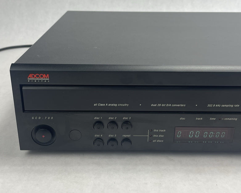 Adcom GCD-700 5 Disc CD Player Tested