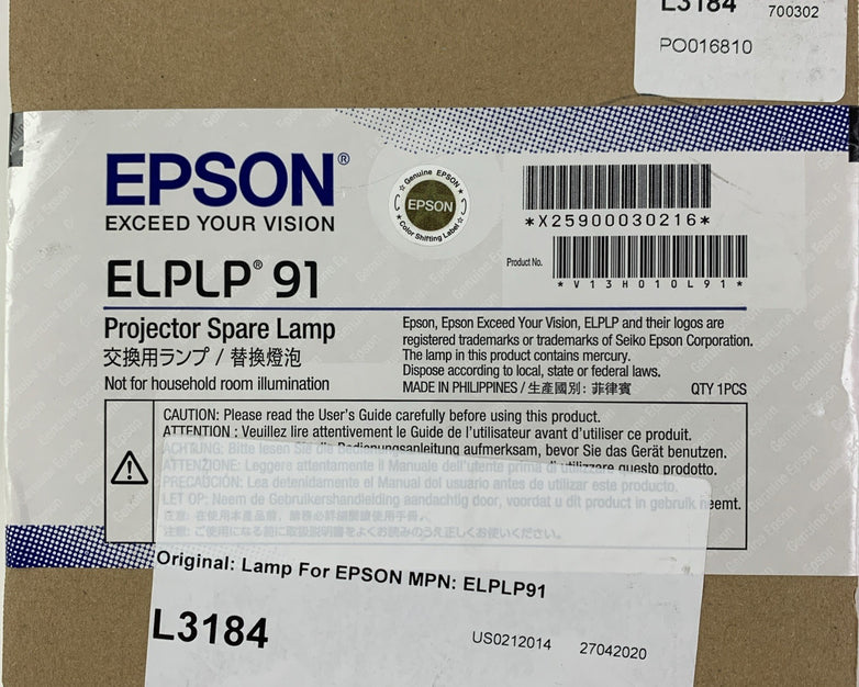 Epson ELPLP91 Original Projector Spare Lamp