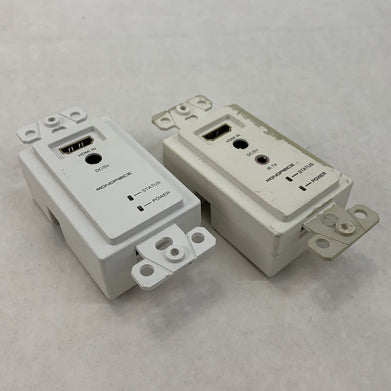 Monoprice HDMI to CAT5e/6 Wall Extender Plate (Lot of 2)