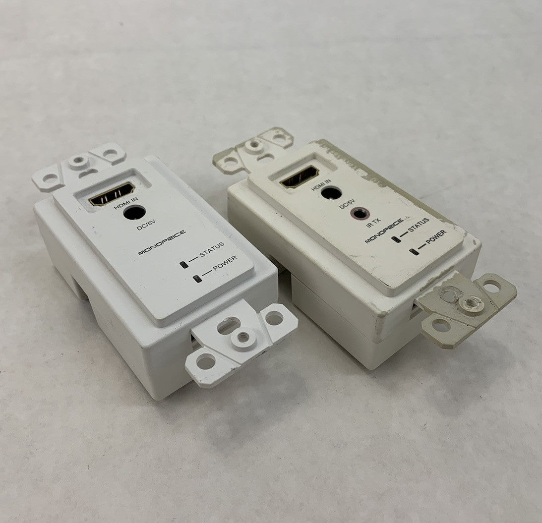 Monoprice HDMI to CAT5e/6 Wall Extender Plate (Lot of 2)