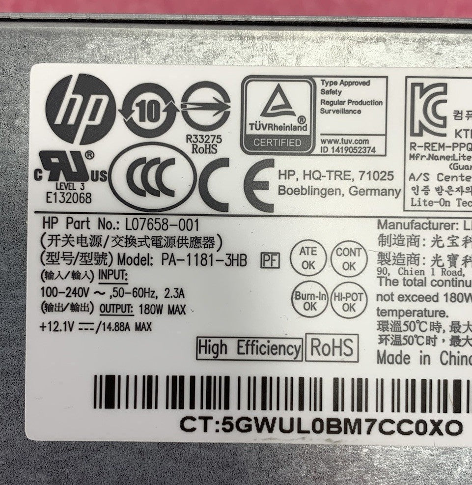 HP PA-1181-3HB 180W Power Supply