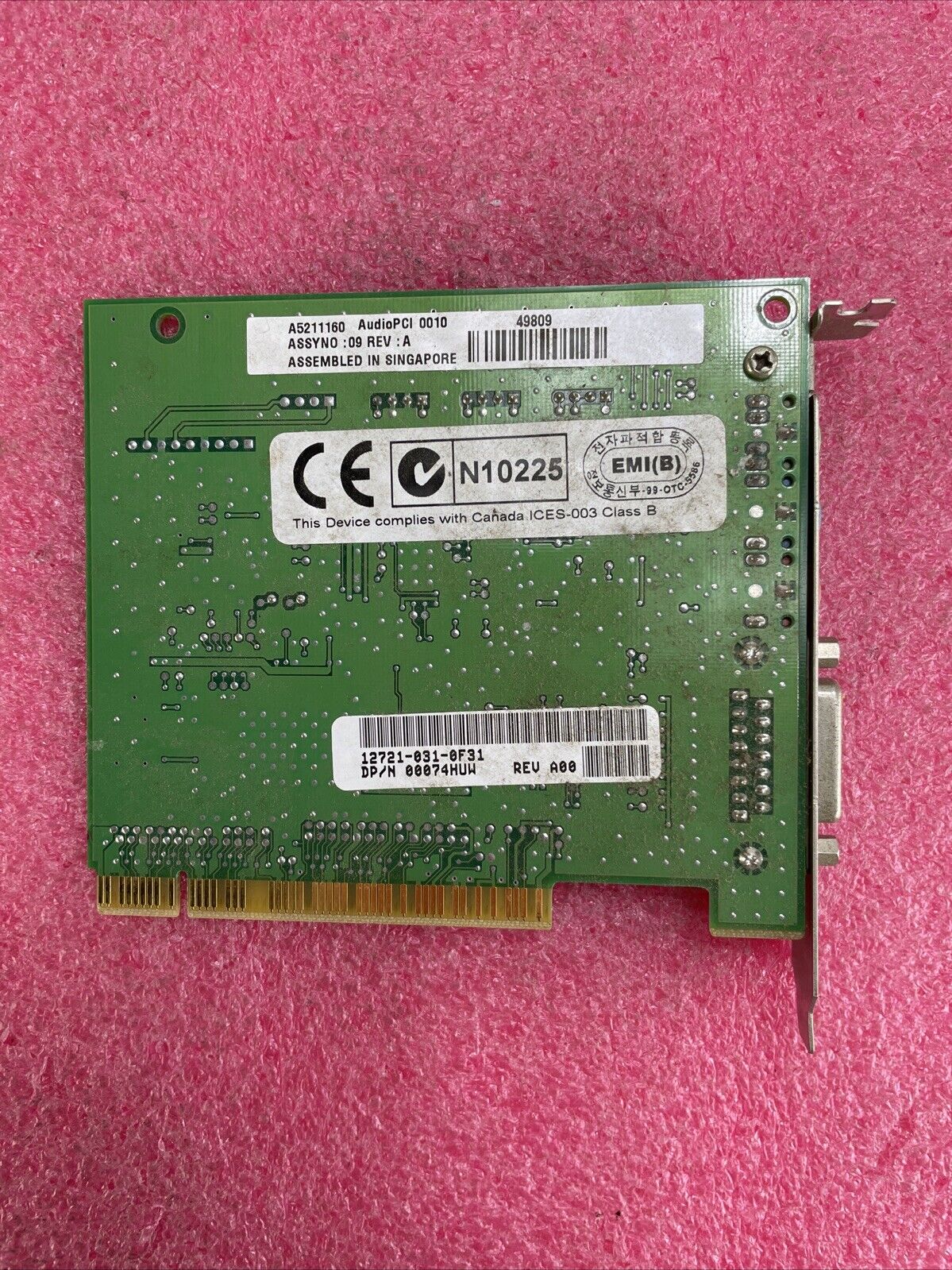 Creative Technology CT5803 PCI Audio Card