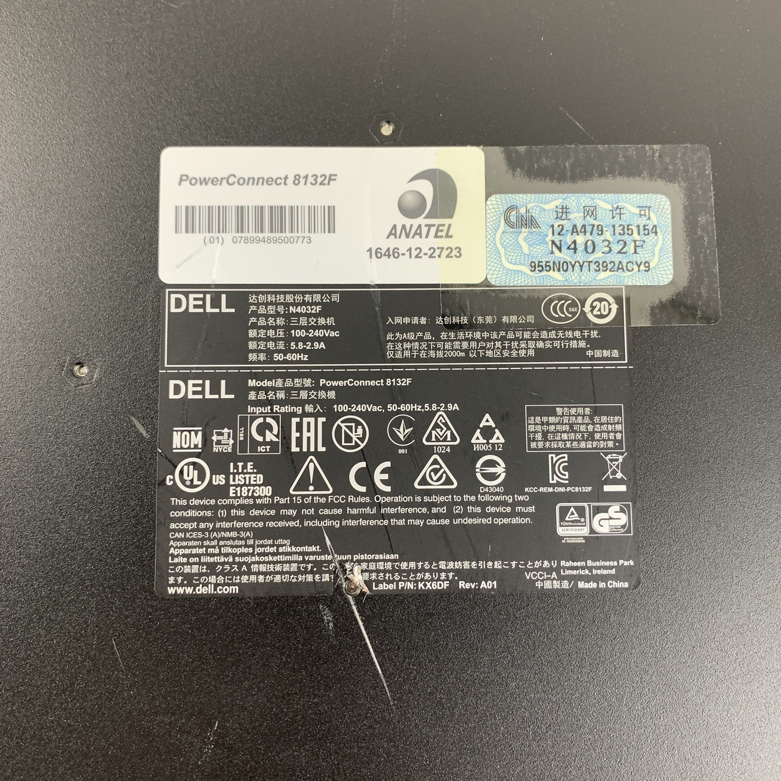 Dell N4032F Power Connect 8132F 24 Port Ethernet Switch Tested Reset