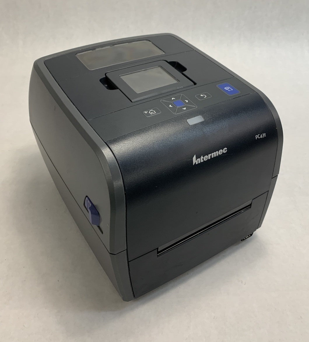 Intermec PC43t Thermal Label Printer No AC Adapter - Parts or Repair Bad Print0